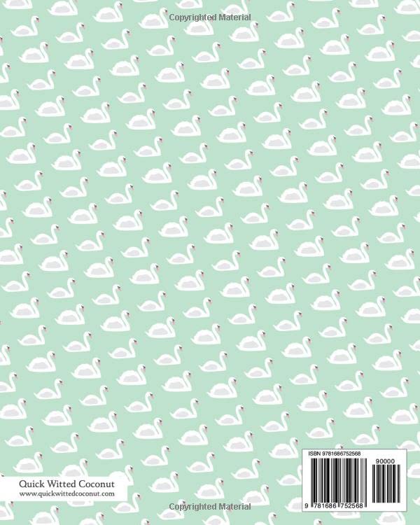 Swan Notebook - Ruled Pages - 8x10 - Large (Pastel Green) - Image 2