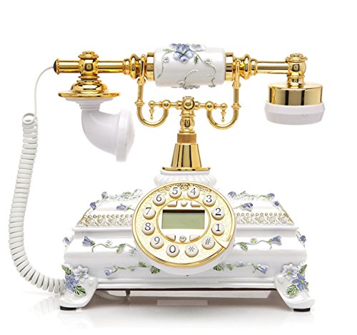 Téléphone antique haut de gamme fixe rose version rétro chic - 2