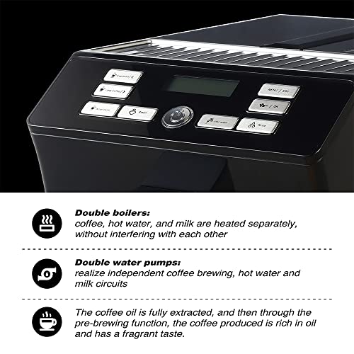 Cafetera expreso automática con espumador de leche miniatura 5