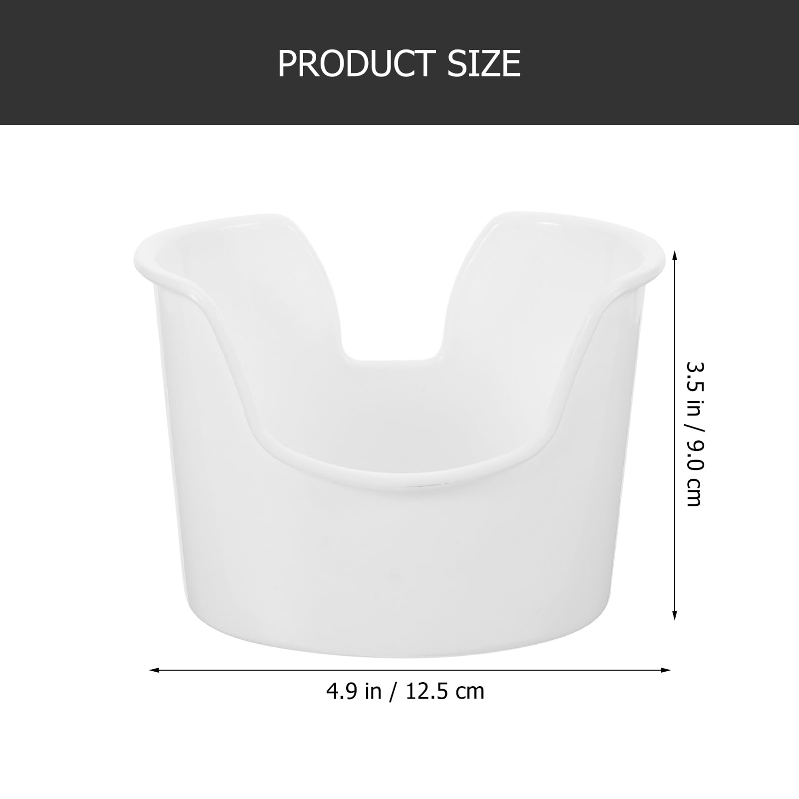 Healvian Bacinella Per Il Lavaggio Delle Orecchie 4.92" X 3.54" X 2.95" Vaschetta Pulizia Auricolare Compatibile Con Sistemi Di Rimozione Cerume E Accessori Per Igiene Auricolare