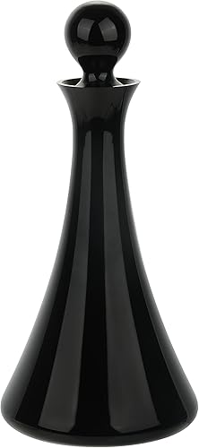 Bruno Magli Decantador de vino con tapón redondo Decantador de whisky para bourbon brandy jugo o licor Hermético Capacidad de 50 onzas Botella