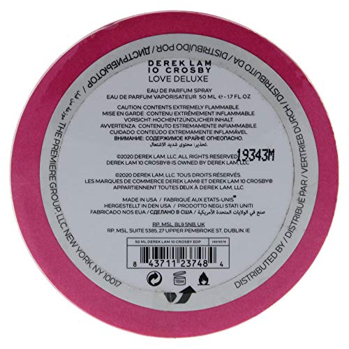 Derek Lam 10 Crosby - Love Deluxe - 1.7 Oz Eau De Parfum - A Delicate, Refreshing Fragrance Mist For Women - Perfume Spray With Floral, Woody, Musk Notes #TOP3