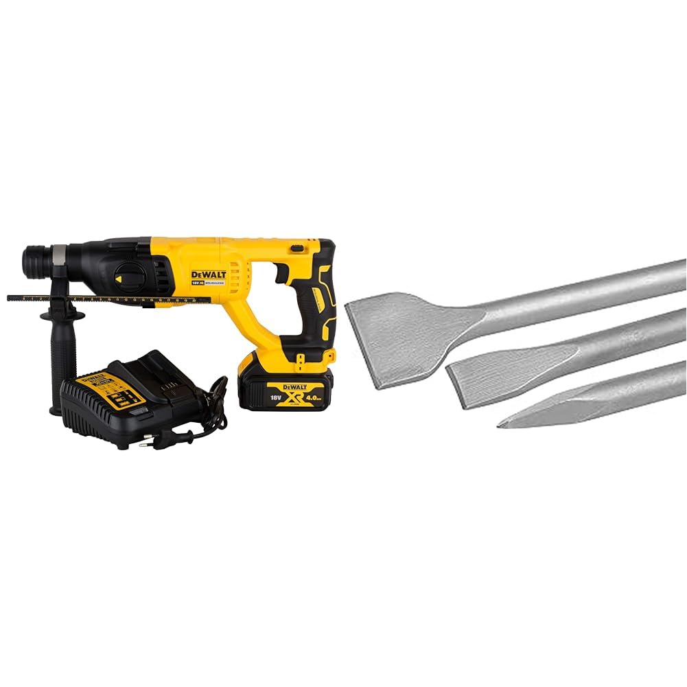 DeWalt Perforateur-Burineur SDS-PLUS Brushless 2.6J, sans fil, 18V 4Ah