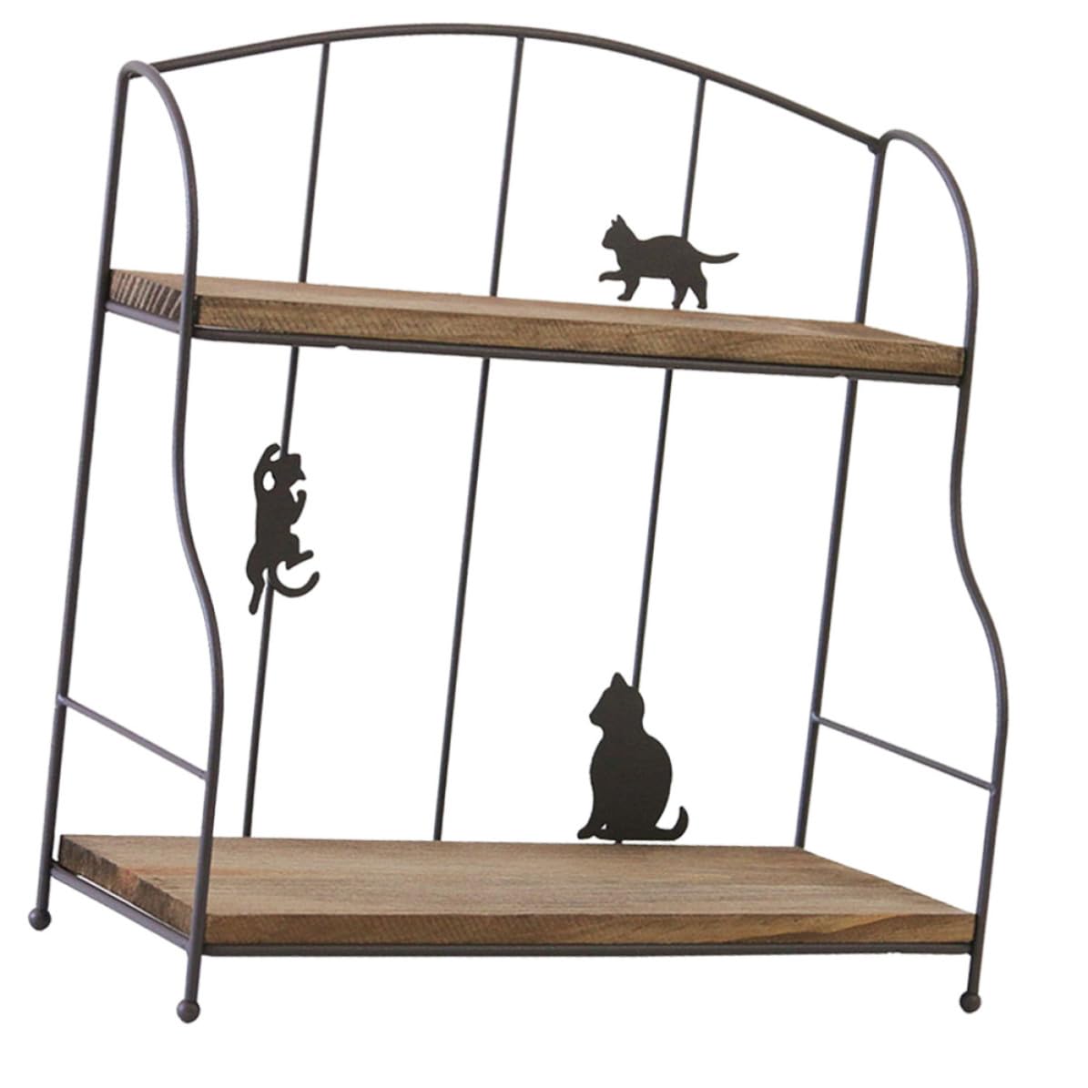 Étagère chat noir décorative pour ranger vos livres et stylos sur le bureau du salon