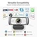 immagine 5Spedal Webcam con treppiede, 120 Gradi Wide Angle Webcam, Live Streaming Webcam Gull HD 1080P, Computer Laptop Camera per Xbox OBS XSplit Skype Facebook, Compatibile per Mac OS Windows 10/8/7