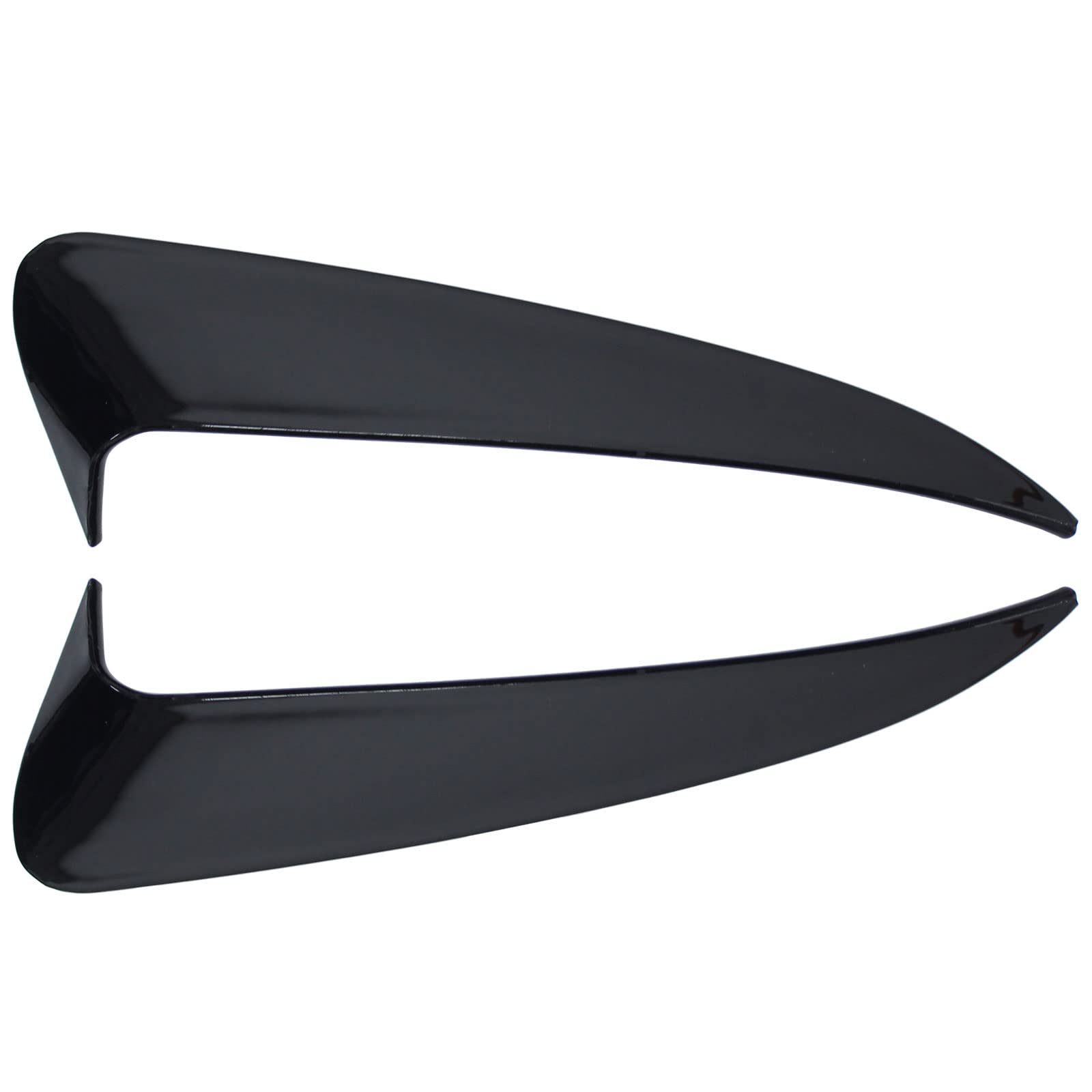 Doo Engy Heckstoßstange Spoiler Splitter Diffusor Heck Stoßstange Flossen Flaps Entlüftungsabdeckung Lüftungsgitter Verkleidung schwarz hinten Links und rechts für C Klasse W205 ab 2015