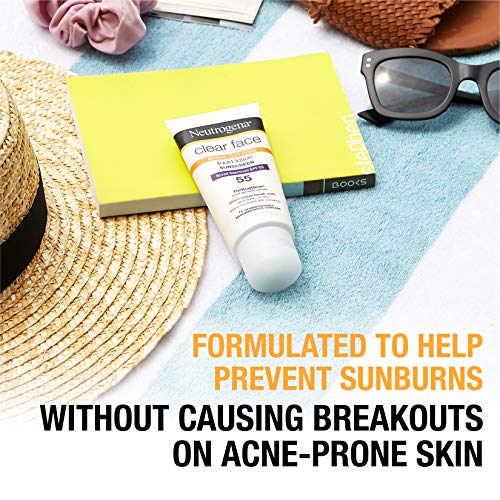 Neutrogena Clear Skin Sunscreen Lotion, SPF 55, 89...