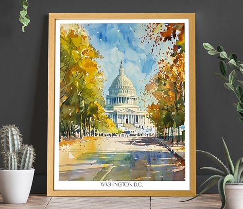 Affiche Washington Dc Capitole decoration murale salon 50x70cm - 2