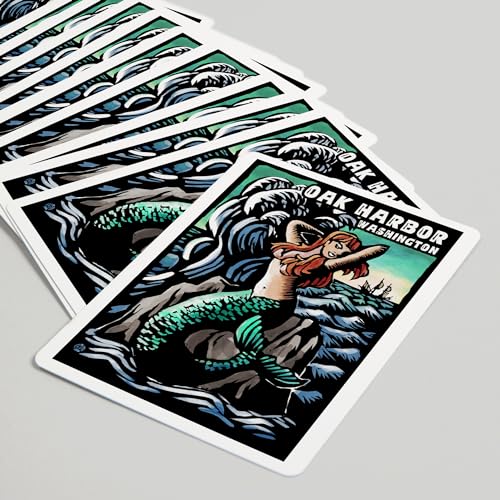 Baraja de Póker Oak Harbor Mermaids 52 cartas miniatura 5