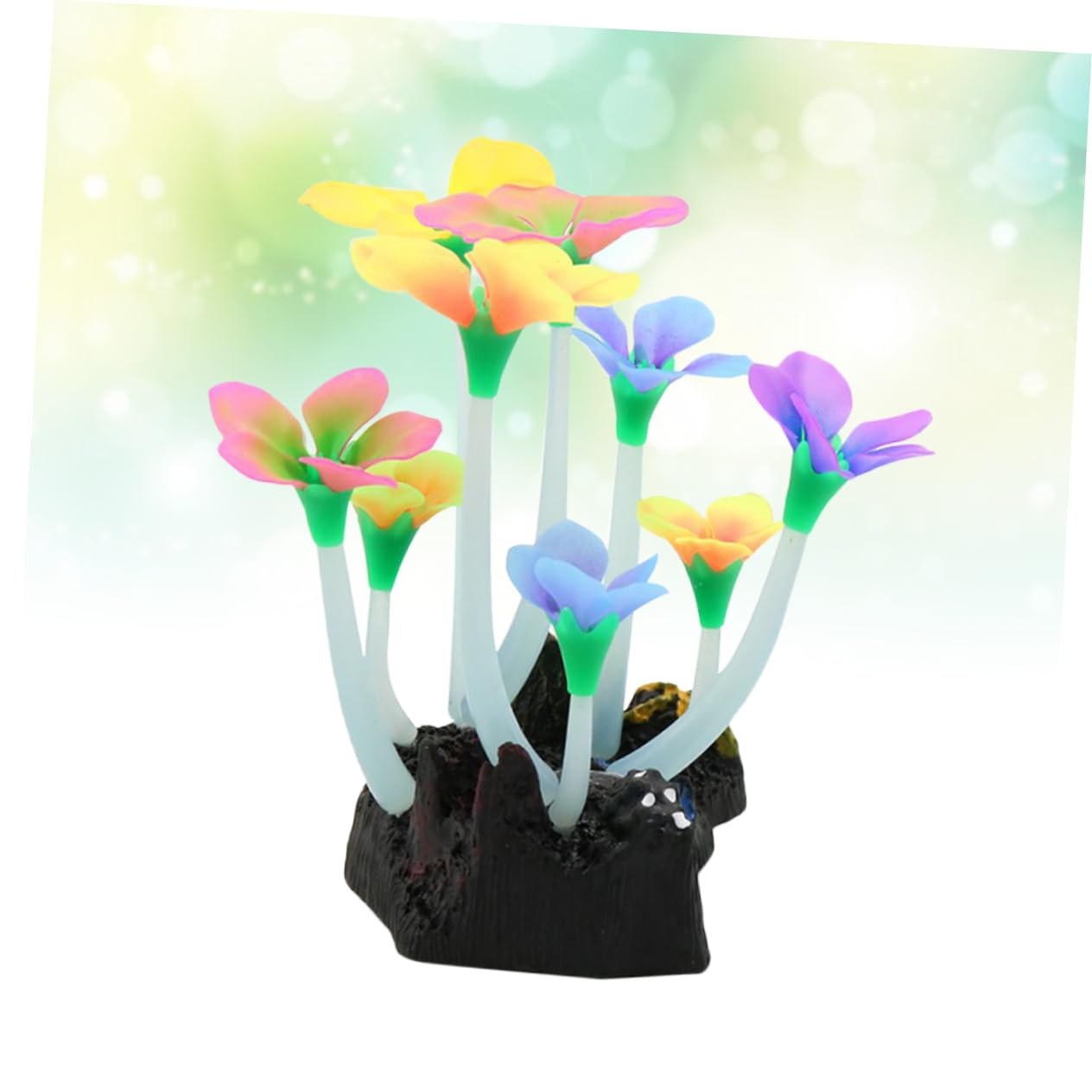 Angoily 3 Piezas decoración de Plantas Accesorios para peceras Betta decoración Vegetal Ornamento decoración del Acuario Planta de Agua de Acuario Falso Decoraciones Tanque de