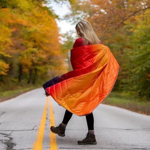 Rumple Original Puffy Blanket for Camping and Outdoors, Original Puffy V1, Rocky Mountain Fade