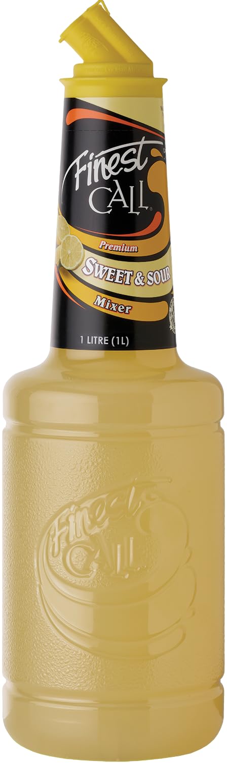 Finest Call Sweet & Sour Mix | 1 Litre Bottle | Cocktail Ingredient | Easy Pour | Bar Essential | Premium Ingredients | Cocktails, Drinks, Mocktails