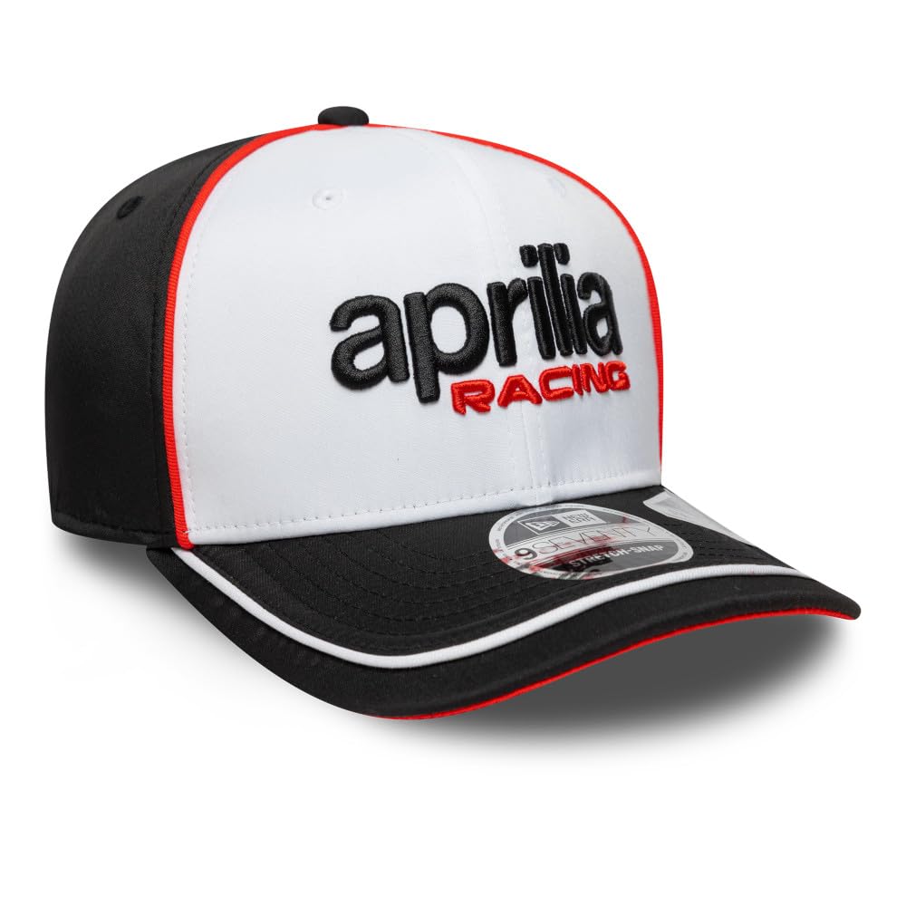New Era 9SEVENTY Cap Stretch Snap Aprilia Logo, Weiß, Einheitsgröße