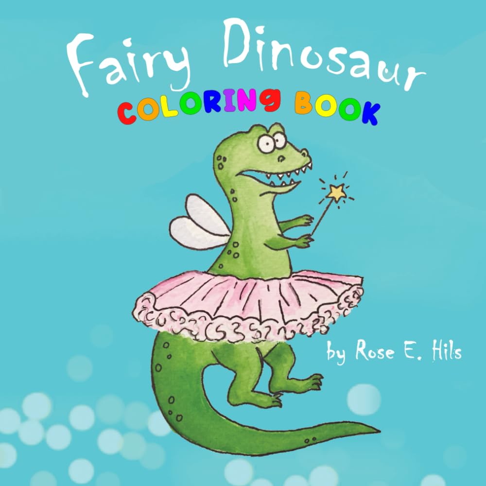 Fairy Dinosaur Coloring Book