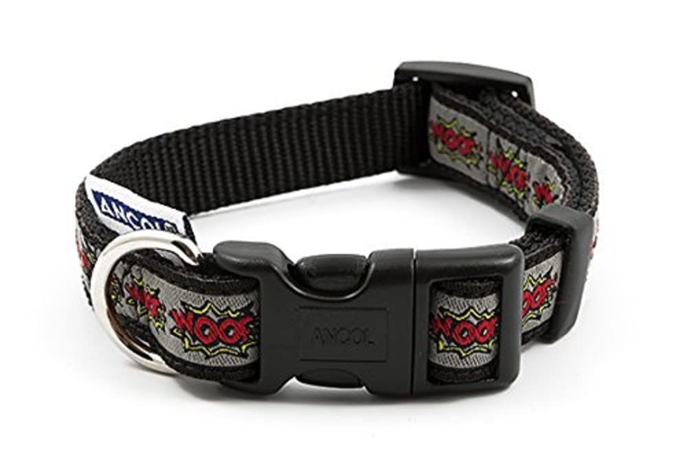 Ancol Indulgence Nylon Adjustable Collar Woof 20-30Cm Sz 1-2 Grey