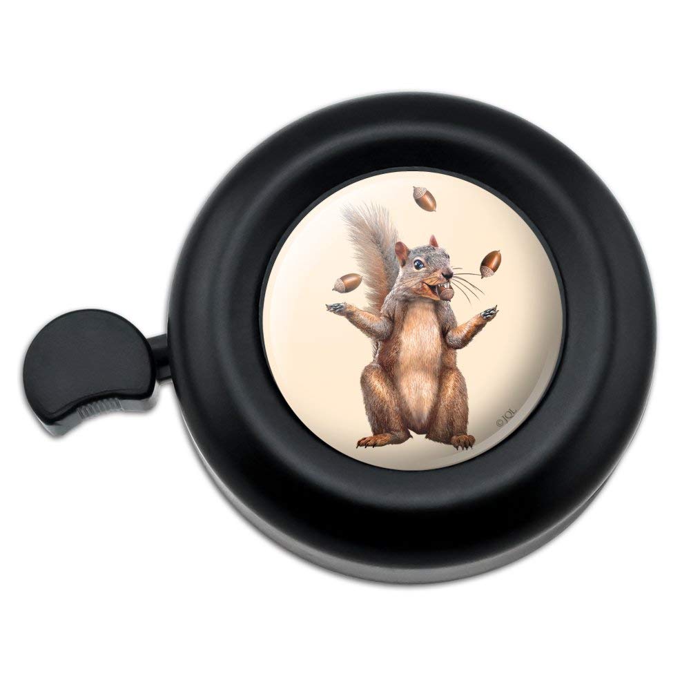 GRAPHICS & MORE Squirrel Juggling His Nuts Crazy Funny Bicycle Handlebar Bike Bell