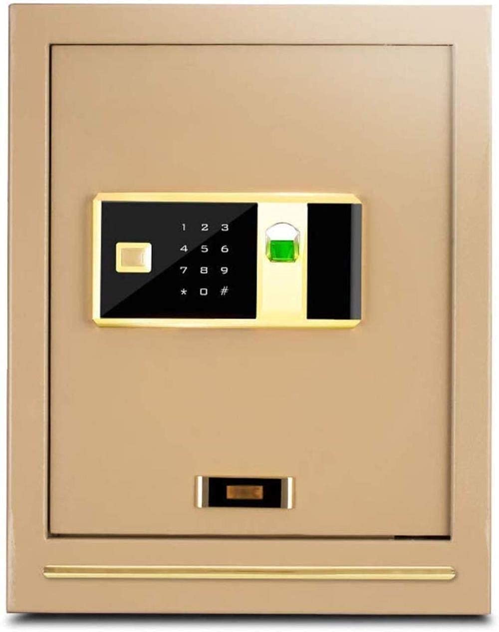 Sejfy sejfy cyfrowe bezpieczeństwo biometryczny wyświetlacz odcisków palców solidna stalowa konstrukcja do domu hotelu leki 38 x 32 x 48 cm bezpieczny