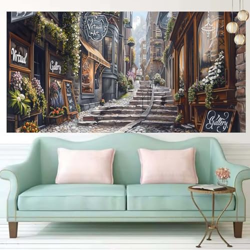 Broderie diamant adulte treppe 60x150cm pour rompre l'ennui et décorer un grand mur