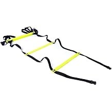 Agility Ladder Fixed Agility Ladder, Speed and Agility Training Set, Fitness Jumping Ladder Footwork Sport Equipment,for Boxing, Football, Lacrosse, Ice HockeySize5M