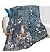 Fox Print Blanket Rabbit Red Panda Forest Animals Throw Blankets for Couch Sofa Stuff Decor Soft Cozy Fleece Plush Flannel Bedding Blanket Gifts for Baby Girls Boys Kids Adults Lover Men Women 40