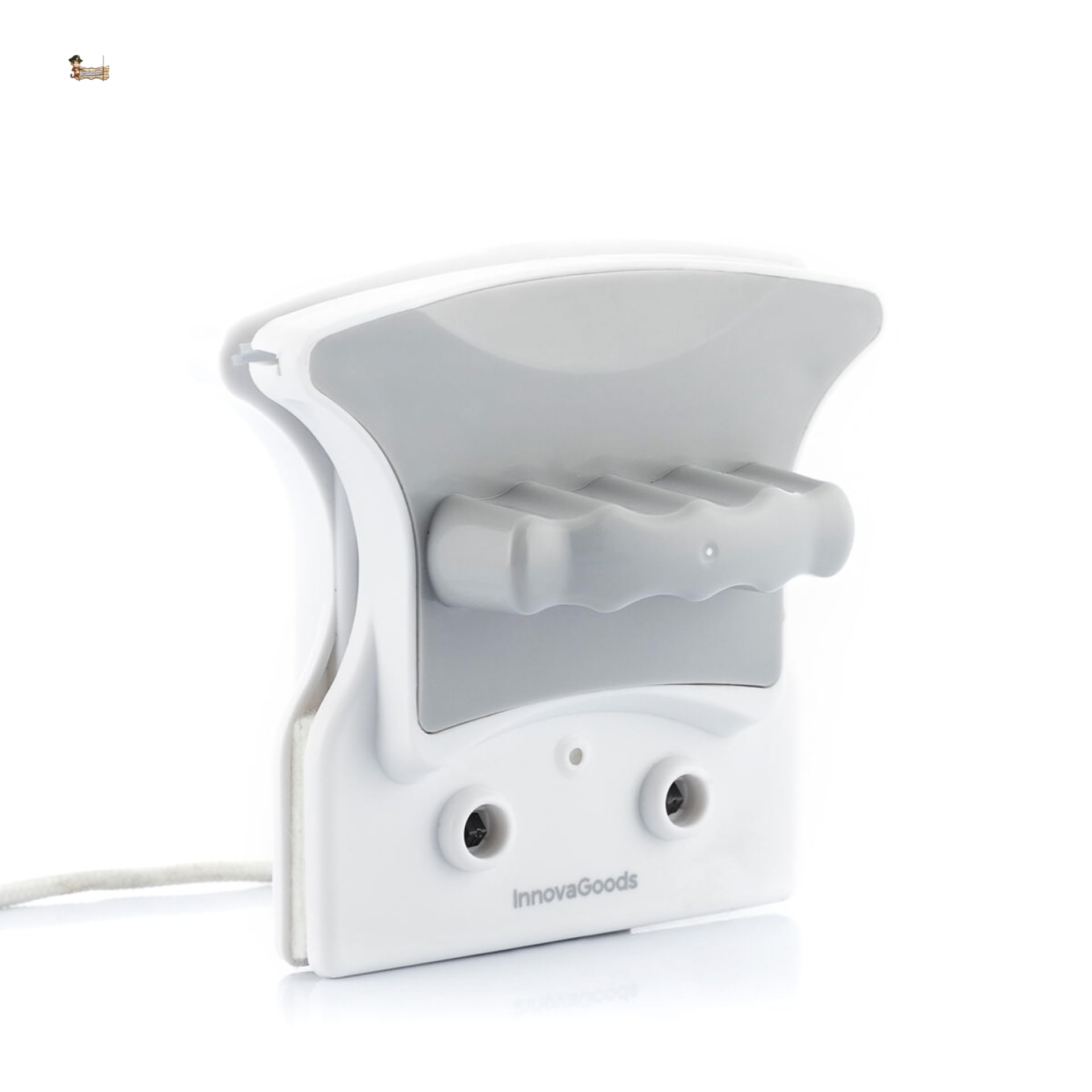BricoLoco.com Detergente magnetico a doppio lato con corda di sicurezza – Detergente per finestre facile e veloce | per vetri fino a 8 mm, con spugne e gomme riutilizzabili