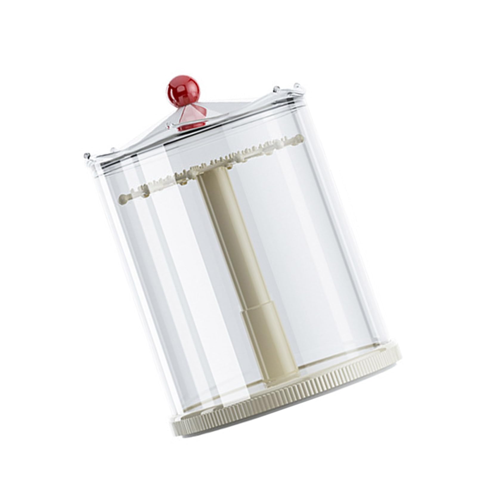 Soporte giratorio para llaveros coleccionables y figuras en miniatura con almacenamiento multicapa, cubierta transparente a prueba de polvo, soporte giratorio para llavero
