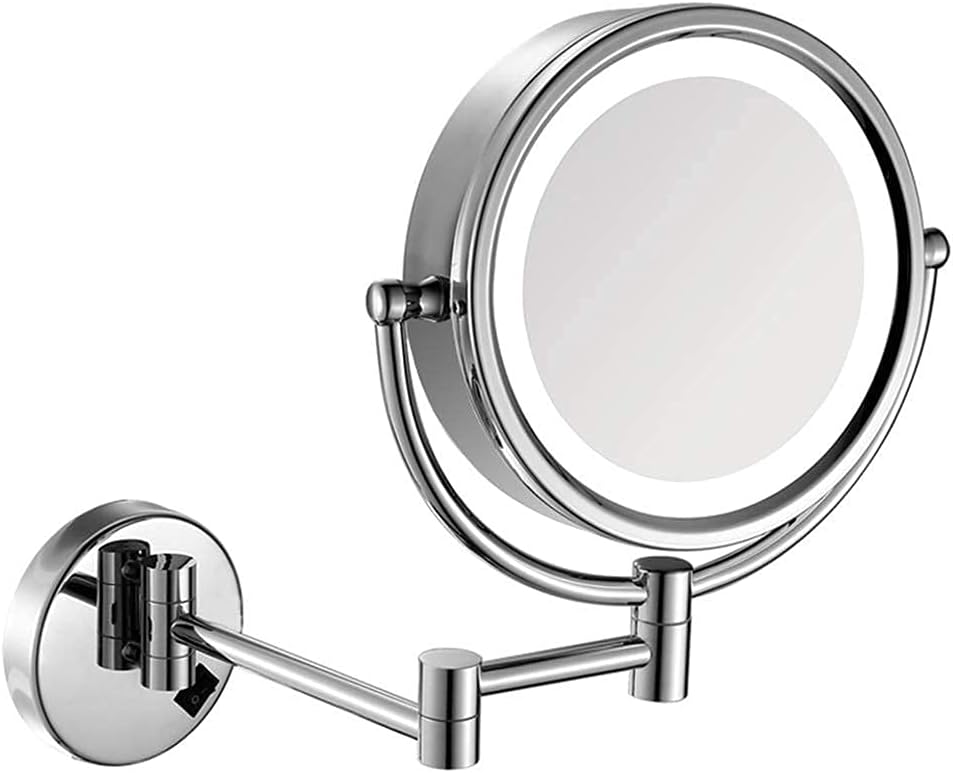 FEDIMA Makeup Mirrors Wall Mounted,Bathroom Brass Magnify