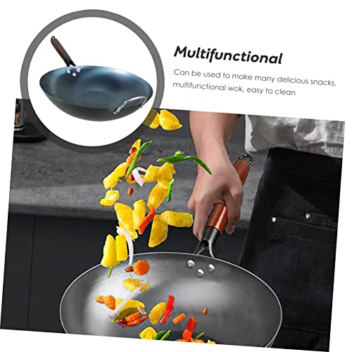 Wok tradicional de hierro Zerodeko con mango miniatura 6