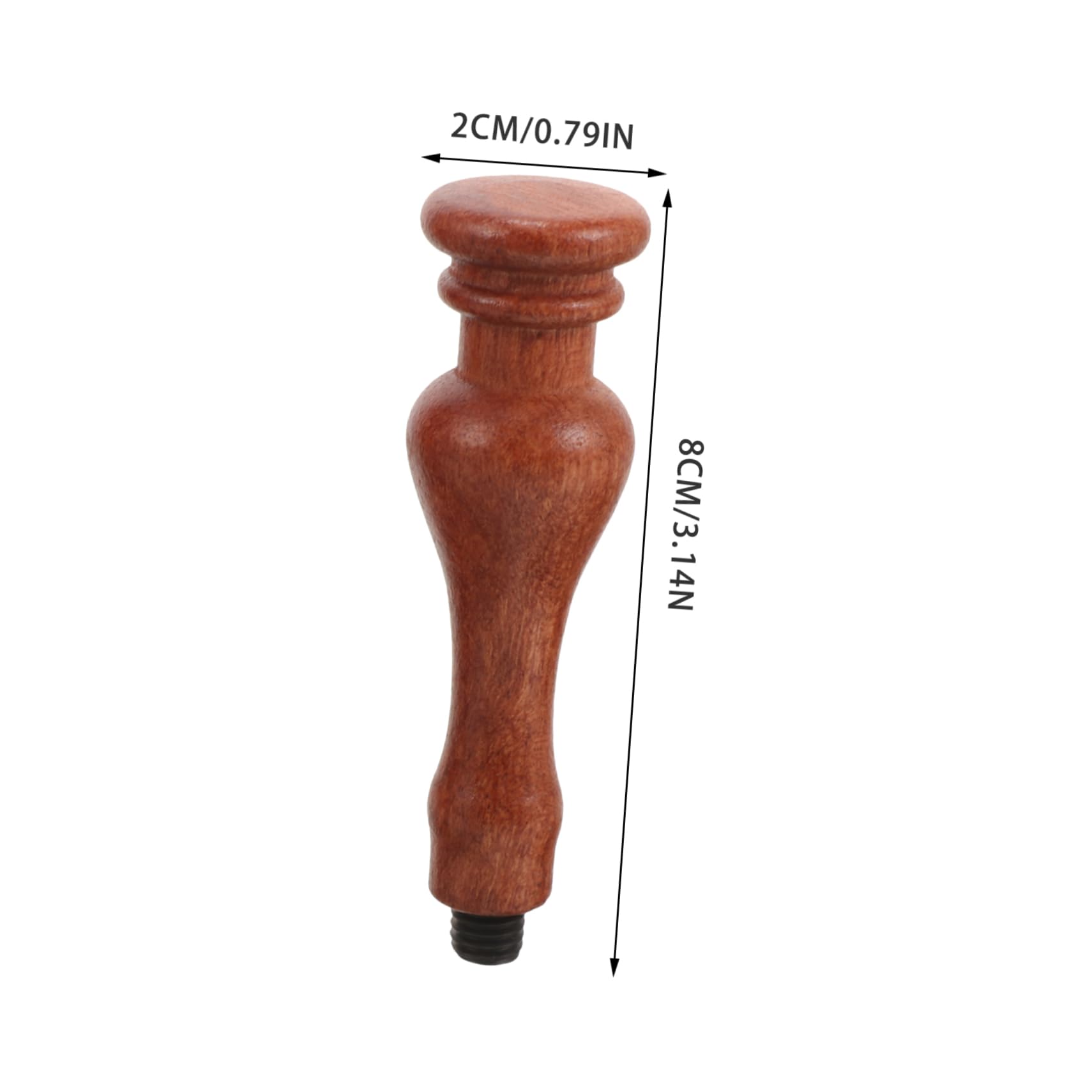 HAPINARY Wooden Fire Paint Handle Accessories Seal Wax Hand Shank Vintage Stamp Handle