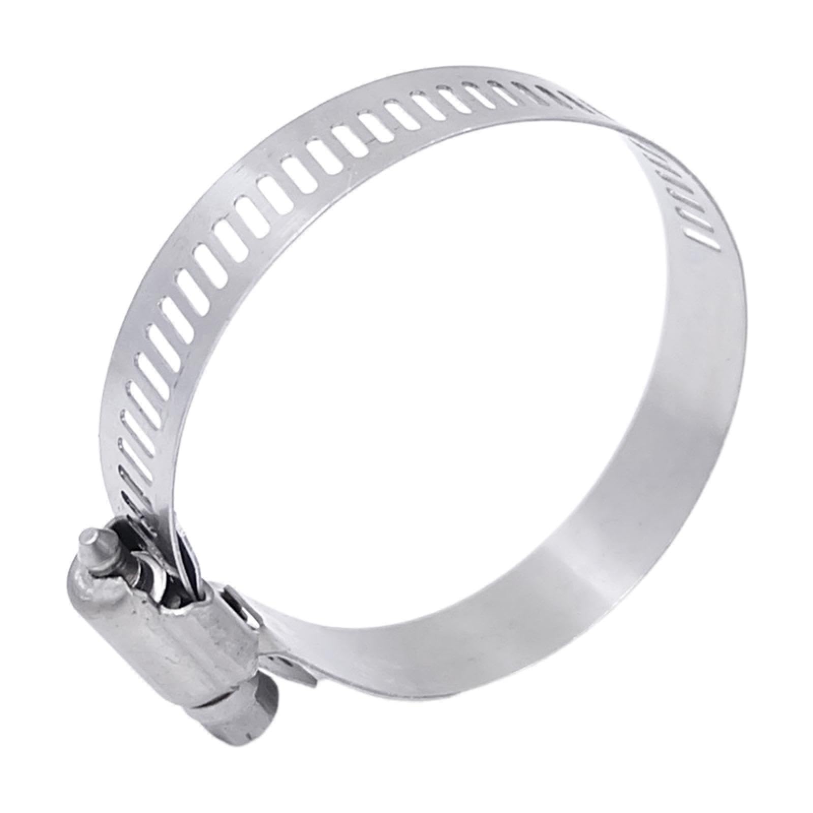 Abrazaderas de manguera ajustables de acero inoxidable 304, de 6 mm a 600 mm, con banda roscada, para tubería de combustible de coche, con tornillo sin fin, herramientas fijas (84-108 mm - 10 unidades
