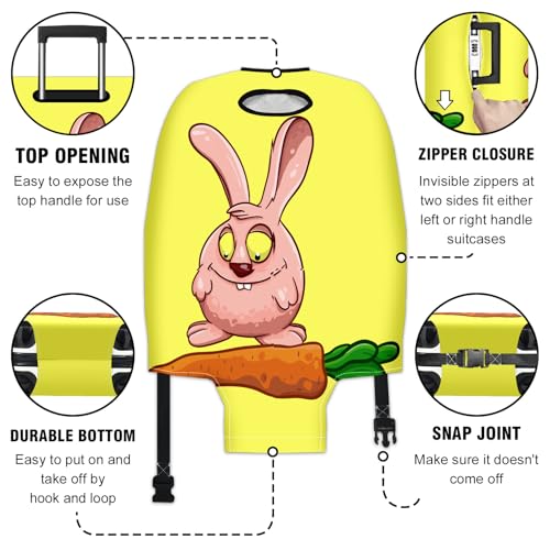Enhance Your Travel Experience with Elastic Suitcase Covers The Ultimate Luggage Cover Protector for Every Suitcase Style and Size Rabbit3