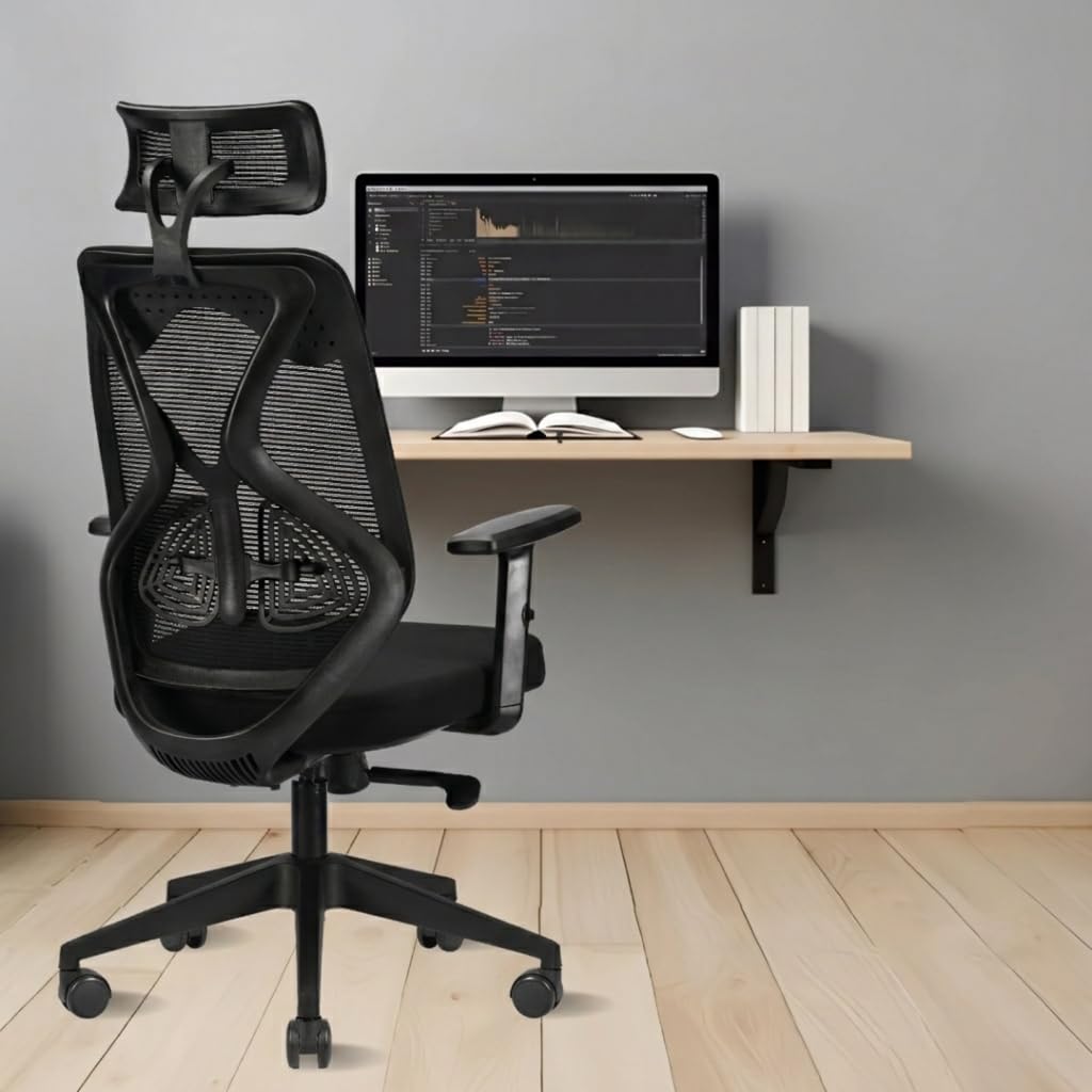 IAFA FURNITURE Ergolux High Back Ergonomic Office Chair Black - Image 1