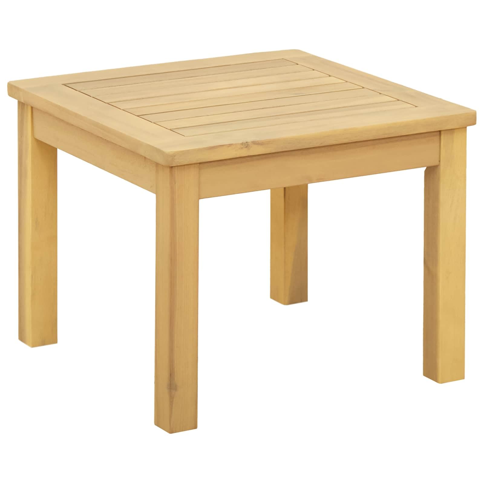 Mesa auxiliar pequeña de madera para ahorrar espacio en balcones estrechos y patios