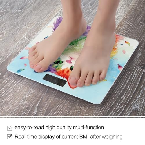 Báscula digital precisa y estable para baño con pantalla LCD miniatura 5