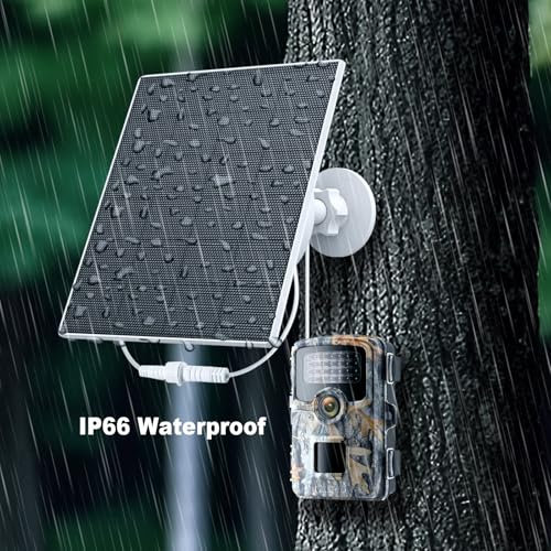 EverExceed 5W Trail Camera Solar Panel, 10400mAh Solar Panel for Camera Compatible with 6V 9V 12V Hunting Cameras, Trail Cam Solar Power with IP66 Waterproof Hunting Accessory - Image 6
