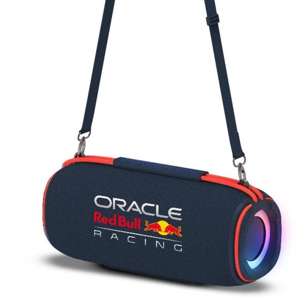 Nilox Red Bull Racing Force, Tragbarer Bluetooth-Lautsprecher mit RGB-Beleuchtung, maximale Leistung 120 W, breite Konnektivität, einschließlich Bluetooth, USB, AUX, IPX5 Widerstand