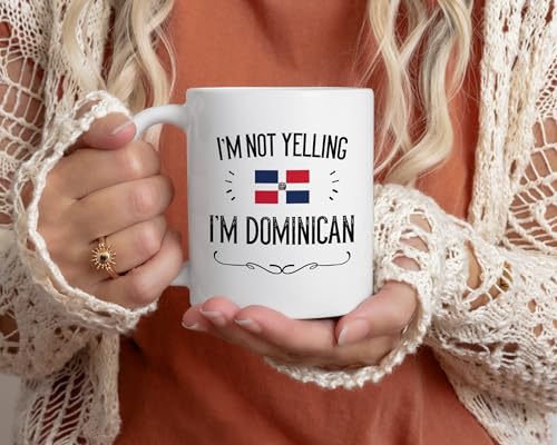 Taza de cerámica 11 oz con diseño bandera Dominicana miniatura 2