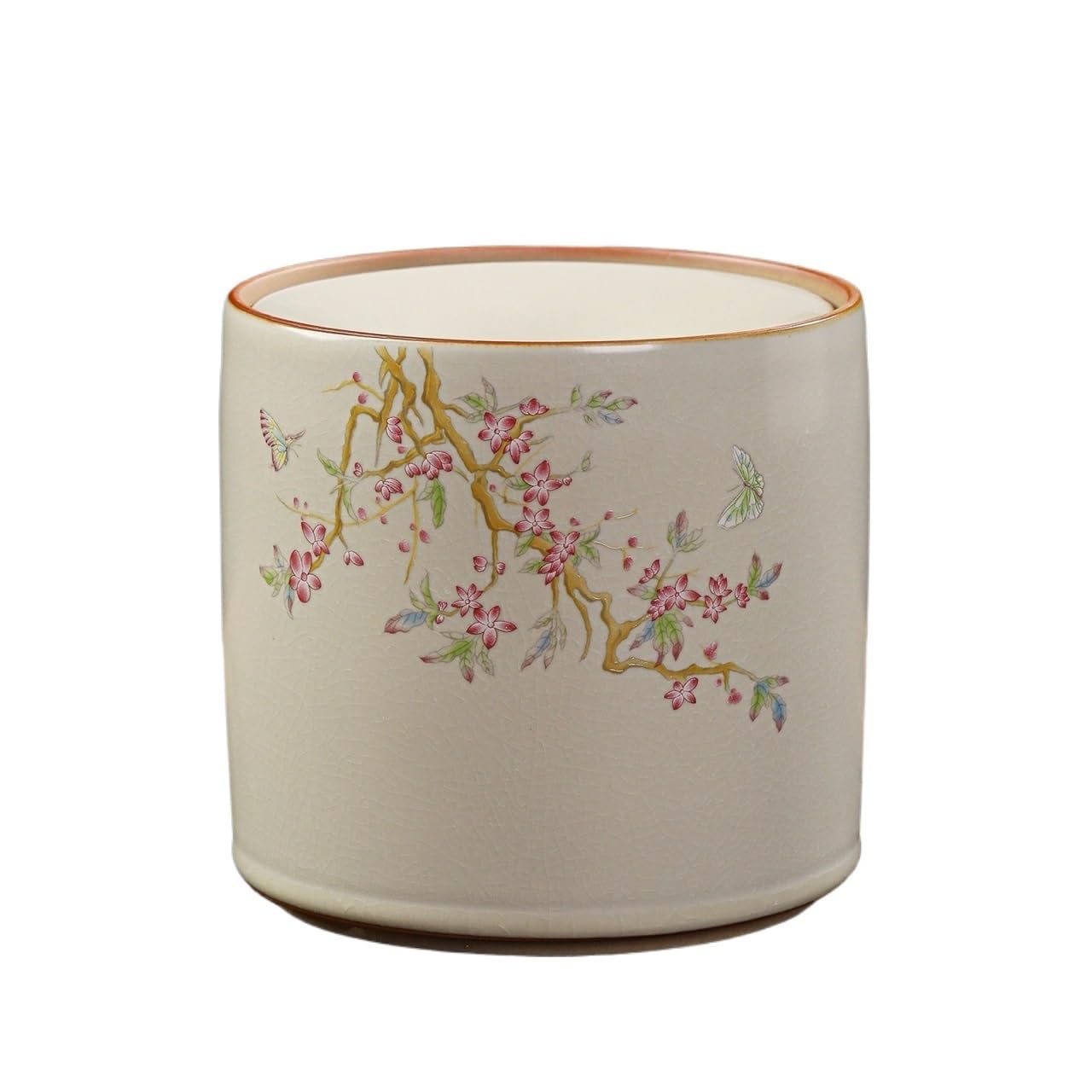 Cigarettes Ashtrays Ceramic Floral Ashtray for Home Office Desktop(Medium)