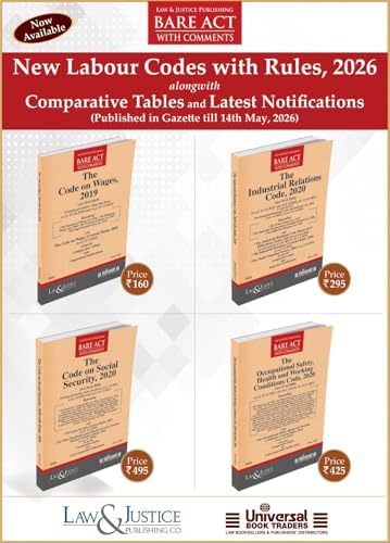 New Labor Code 2026 Chart.pdf Buy New Labour Codes with Rules, 2026 ( Set of 4 Bare Acts ) with ...