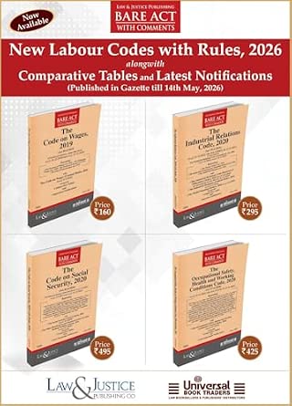 Buy New Labour Codes with Rules, 2026 ( Set of 4 Bare Acts ) with ...