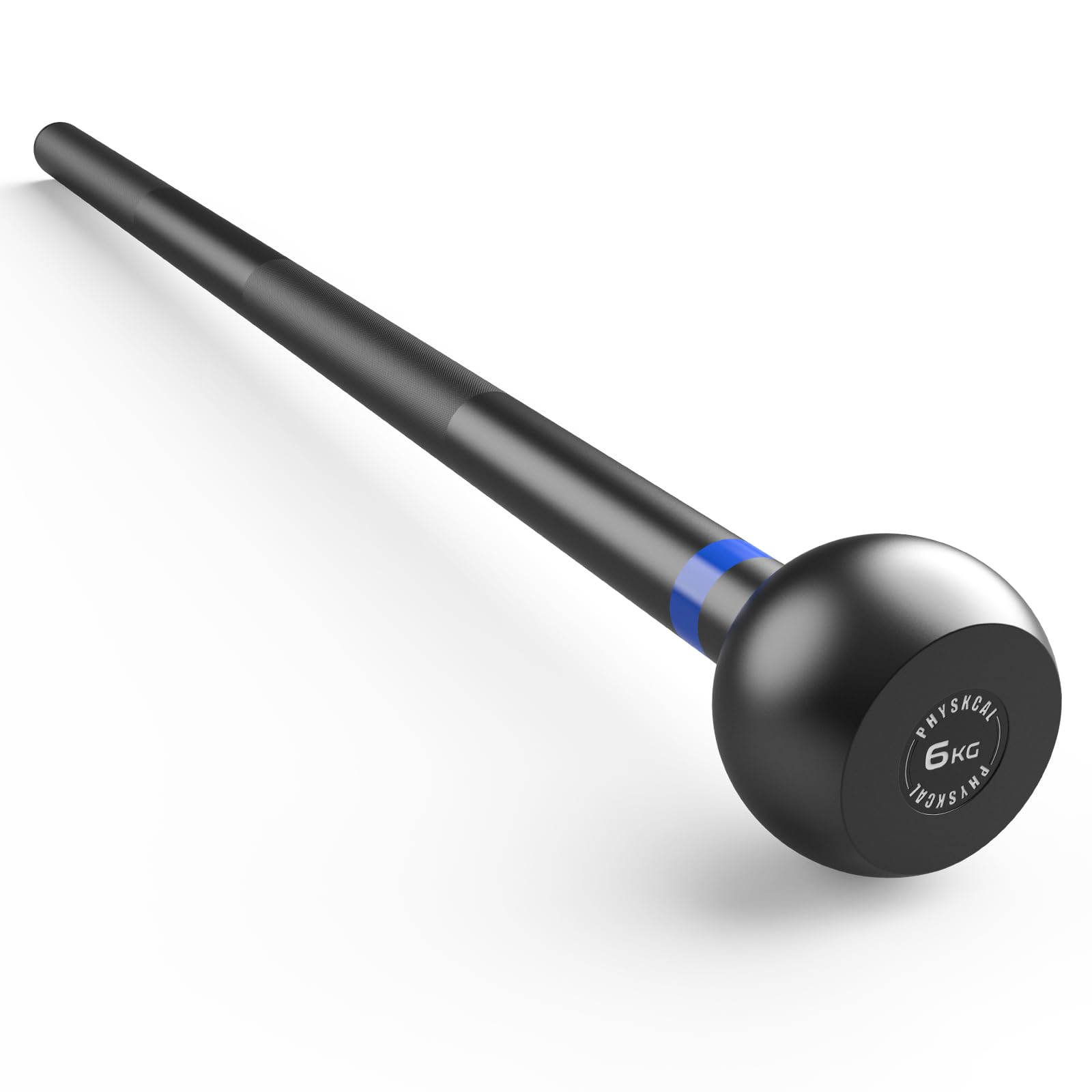 PhysKcal Stahl Mace Bell mit gerändeltem Griff für funktionelle Kraft, Koordination, Stabilität des Rumpfs und der Wirbelsäule sowie Beweglichkeit der Schultern
