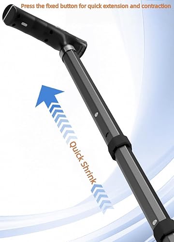 Miniatura 5 de Bastón plegable con mango giratorio 2 en 1, ligero y ajustable, para hombres y mujeres, bastón plegable antideslizante para estabilidad de ancianos
