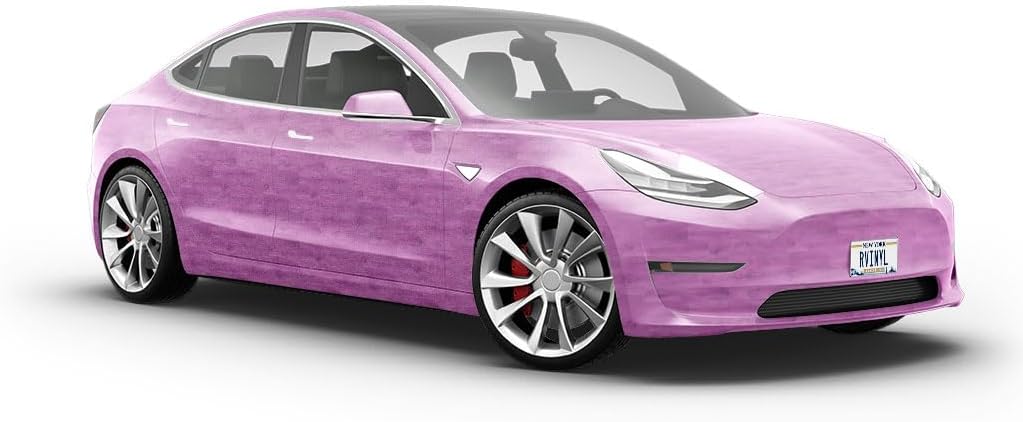 Rwraps Vertical Strip Parquet Lavender Stain Matte Vinyl Film Wrap 59in x 14ft Vinyl Vehicle Car Film Sheet Roll