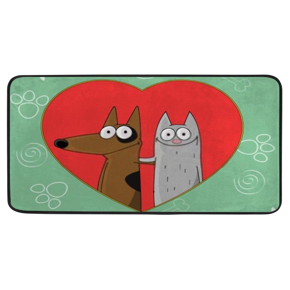 Alfombrilla antideslizante para cocina con diseño de animales: ideal para hogares con niños