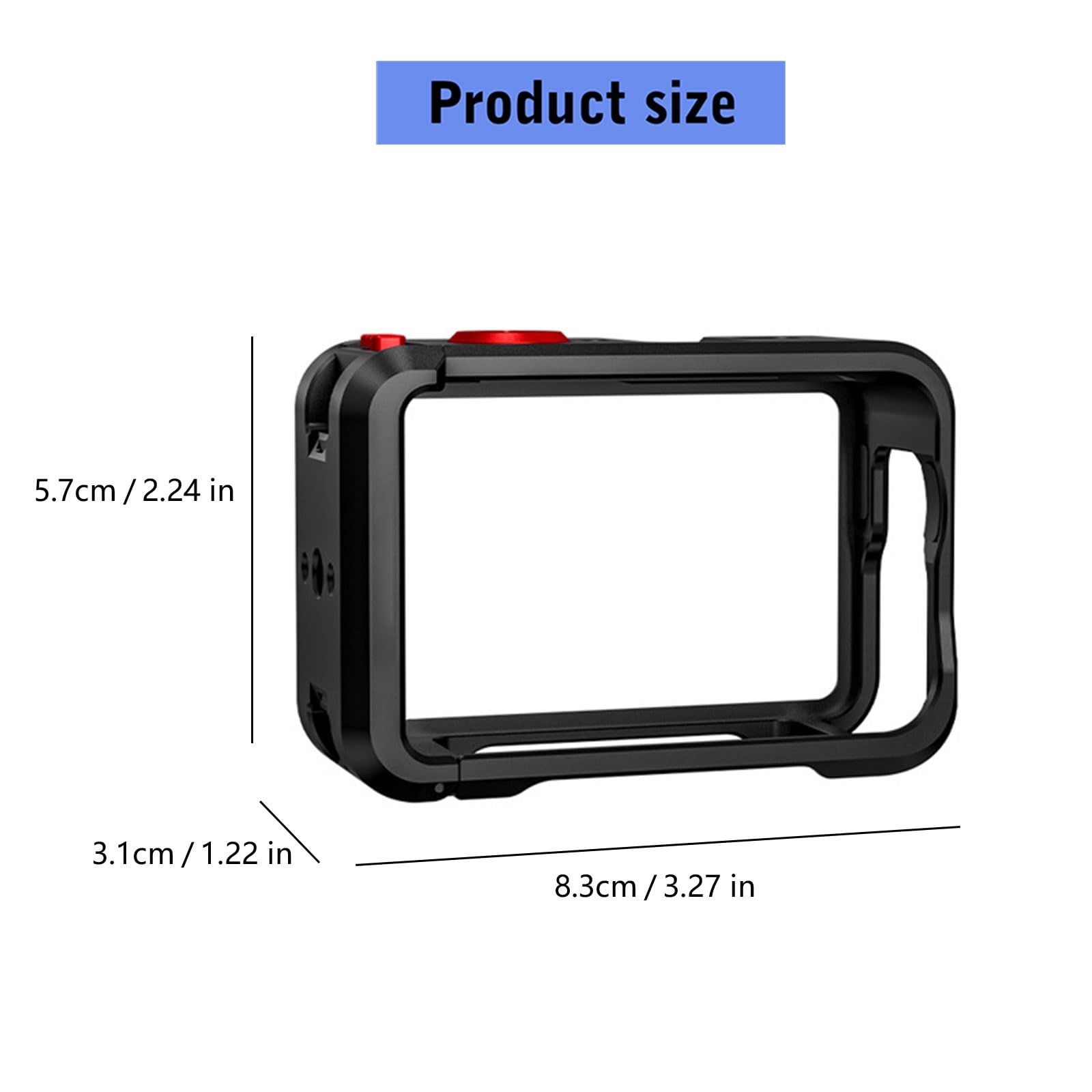 Marco protector avanzado para cámaras ACTION6 con cubierta de lente de silicona que garantiza longevidad eficiencia de refrigeración jaula de metal