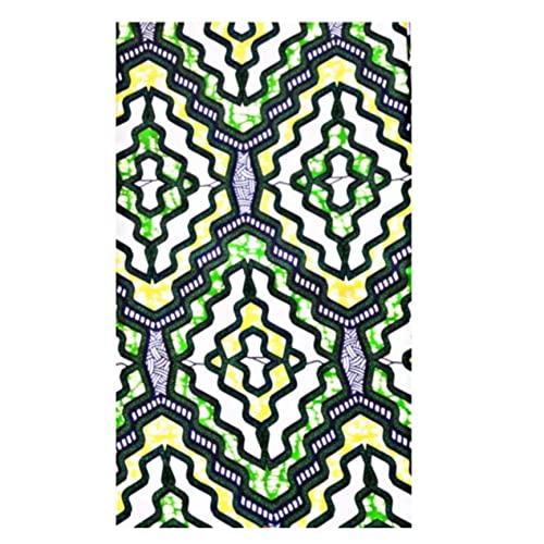 MAYNOWAX Coupon Pagne Tissu Wax Africain 100% coton 2 yards soit 180x120cm