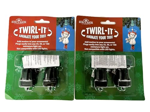 Kurt Adler Twirl-It Motor Pigtails Set of 4