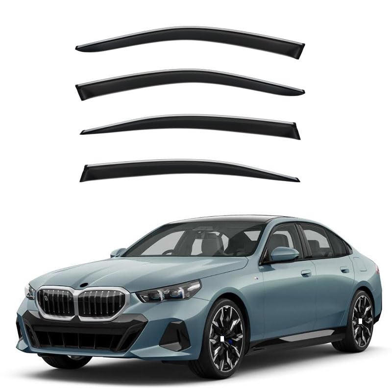 Déflecteurs de vent pour BMW i5 G60 2024+ : lot de 4 visières de vitres