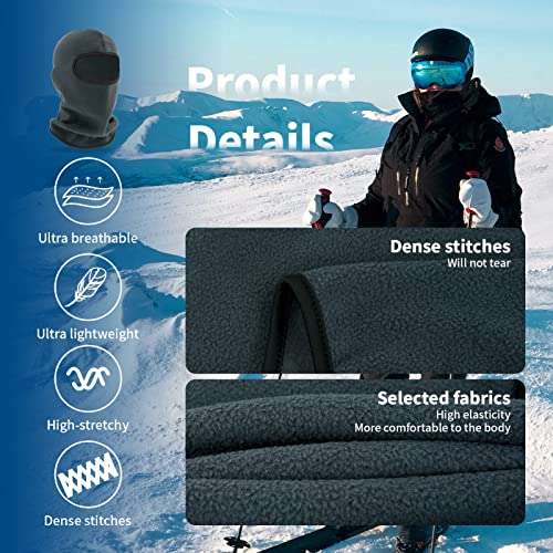 Image of YESLIFE Balaclava Ski Mask for Men and Women, Winter Face Mask, Shiesty for Skiing, Snowboarding & Motorcycle