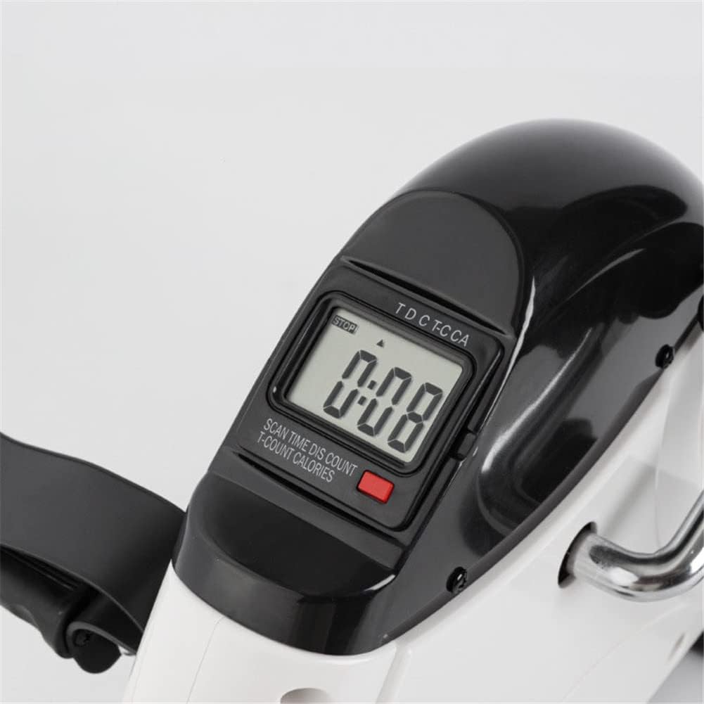 Urządzenie do ćwiczeń na pedałach z ochraniaczami na nogi Stacjonarne pod biurkiem Mini rower treningowy z wyświetlaczem LCD, urządzenie do ćwiczeń z pedałami dla seniorów, ćwiczenia ramion/nóg